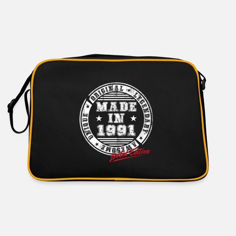 Retro Patch Vintage 1991 Birthday Gift Retro Bag