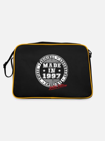 Rétro Patch Vintage 1997 cadeau d’anniversaire - Sac Retro - noir/or - Dos