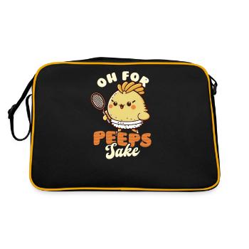 Tennis Easter For Peeps Sake - Retro Bag - black/gold - Back