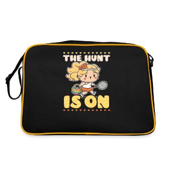 Tennis Easter Hunt Is On - Retro Bag - black/gold - Back