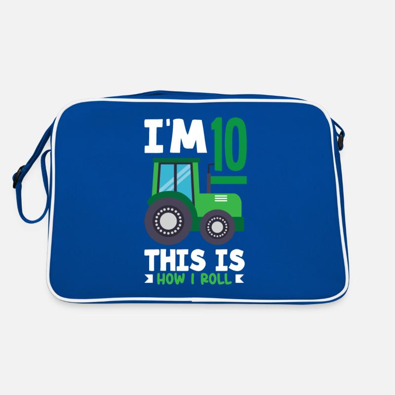1. Geburtstag Traktor 1 Jahr Geburtstagsshirt Retro Tasche