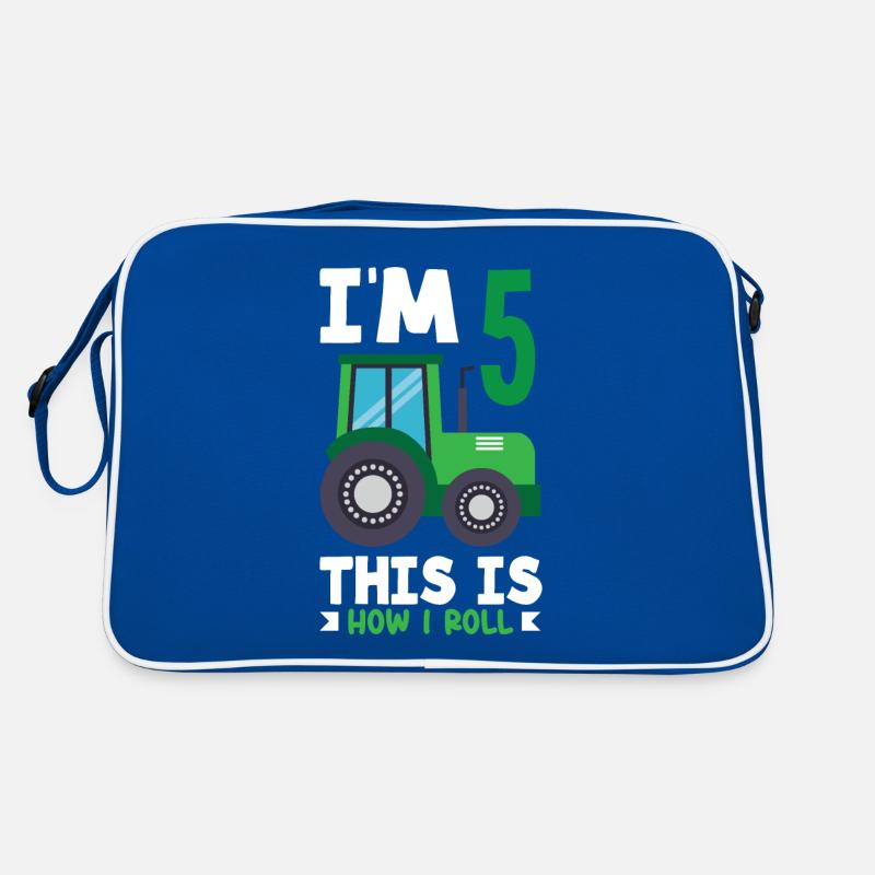 1. Geburtstag Traktor 1 Jahr Geburtstagsshirt Retro Tasche