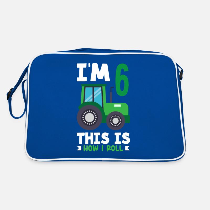 1. Geburtstag Traktor 1 Jahr Geburtstagsshirt Retro Tasche