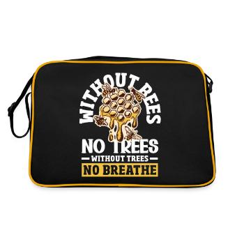 Apiculteur Heartbeat Nid d’abeille Amour Pollinisation - Sac Retro - noir/or - Dos