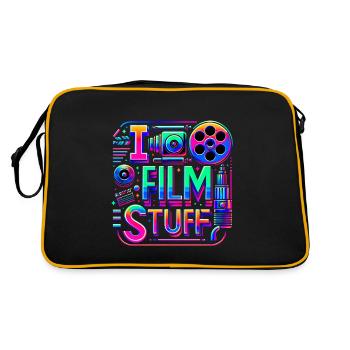 I Film Stuff 13 - Retro Tasche - Schwarz/Gold - Hinten