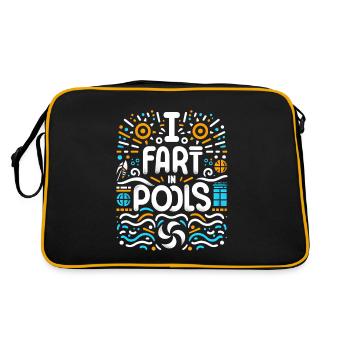 I Fart In Pools 9 - Retro Bag - black/gold - Back