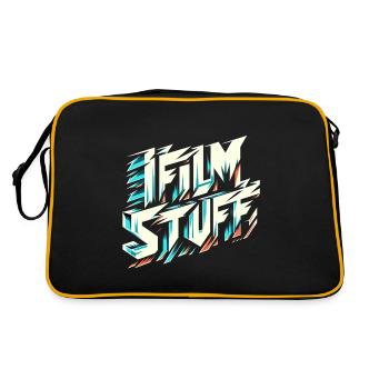 I Film Stuff 14 - Retro Tasche - Schwarz/Gold - Hinten