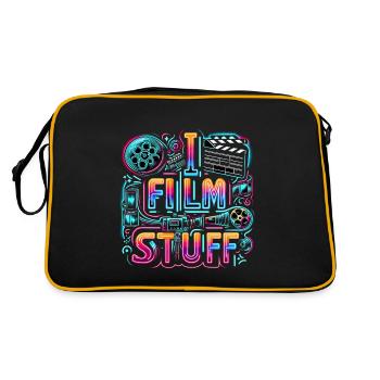 I Film Stuff 15 - Retro Tasche - Schwarz/Gold - Hinten