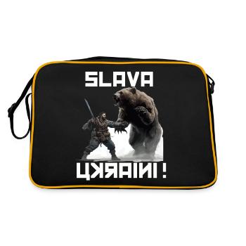 Slava Ukraini Soldiers T Support Ukraine Soldiers - Sac Retro - noir/or - Dos