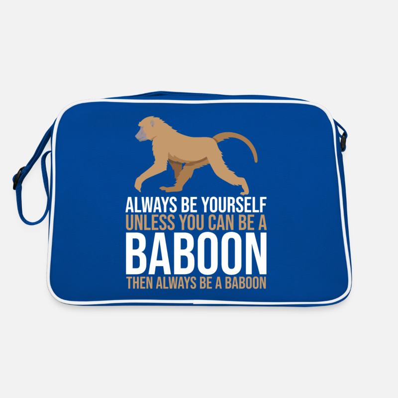 Gift for baboon lover Retro Bag