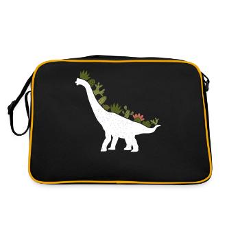 Brachiosaure dinosaure cadeau - Sac Retro - noir/or - Dos