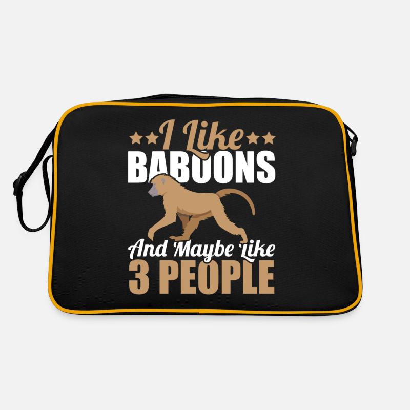 Gift for baboon lover Retro Bag