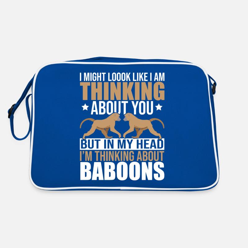 Gift for baboon lover Retro Bag