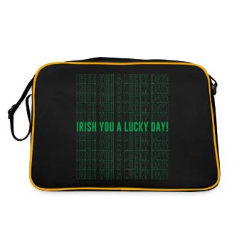 Shenanigans Squad Funny St. Patrick's Day Repeatin - Retro Bag - black/gold - Back