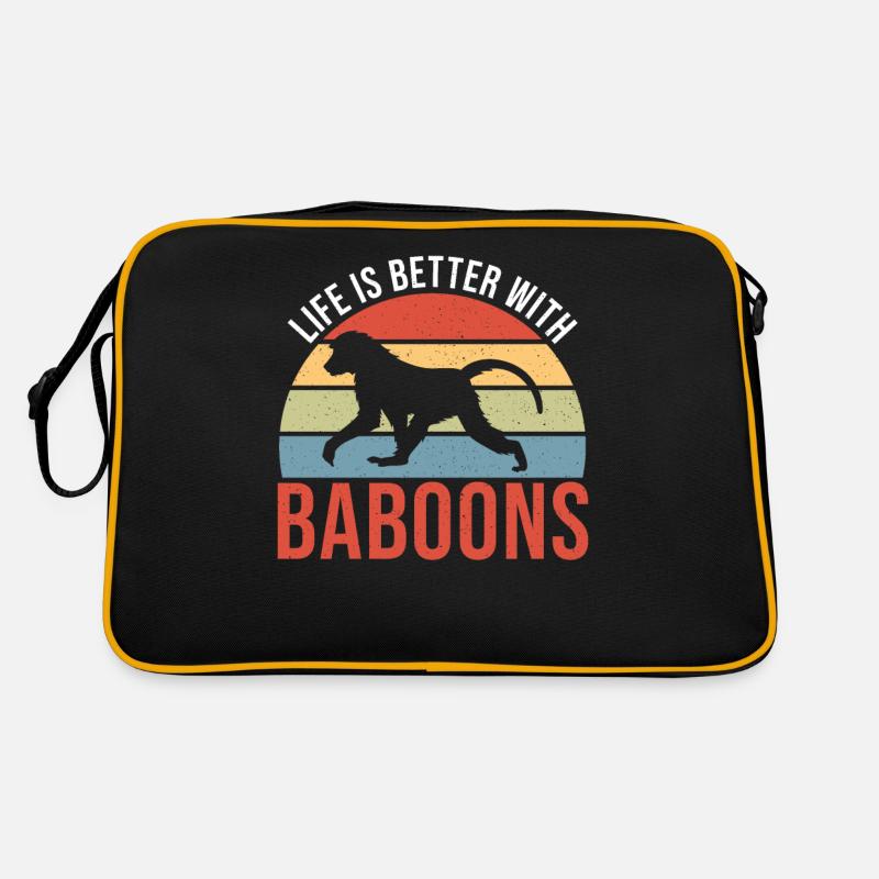 Gift for baboon lover Retro Bag