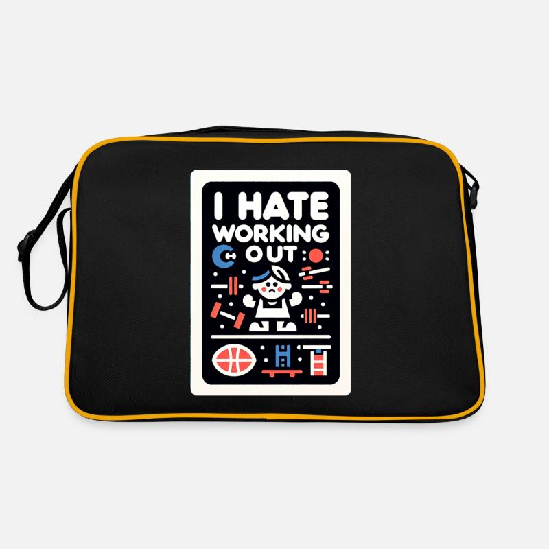 I Hate Working Out 5 Retro Bag