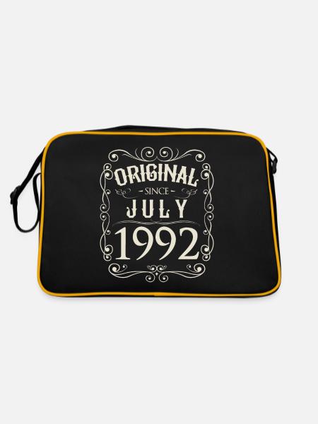Vintage - Original depuis juillet 1992 Anniversaire - Sac Retro - noir/or - Dos