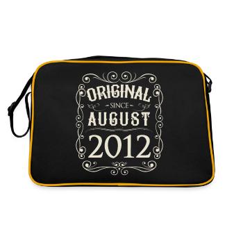 Vintage - Original depuis août 2012 Anniversaire - Sac Retro - noir/or - Dos