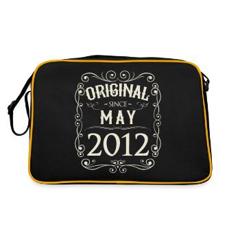 Vintage - Original depuis mai 2012 Anniversaire - Sac Retro - noir/or - Dos