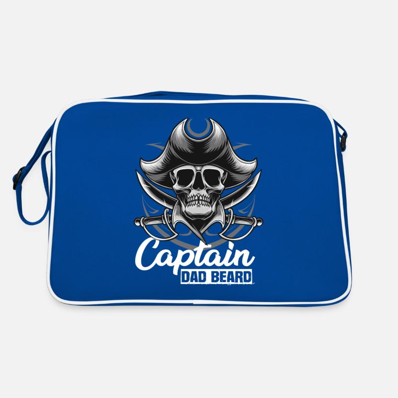 Captain Dad Beard Captain Boat Sailing Sailor Retro Bag