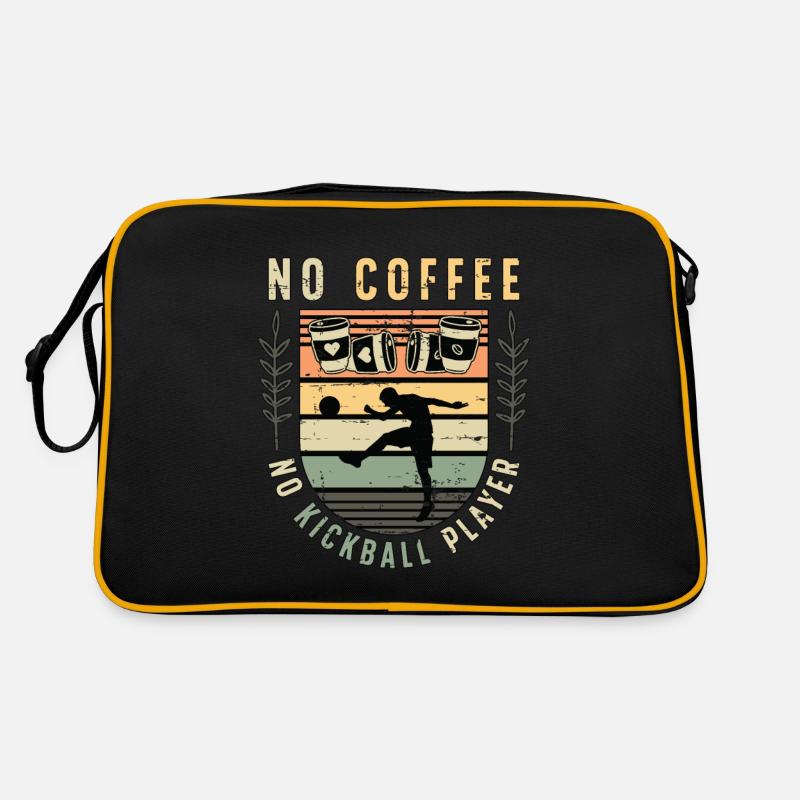 Kickball Player No Coffee No Kickball Coffee Lover Retro Tasche