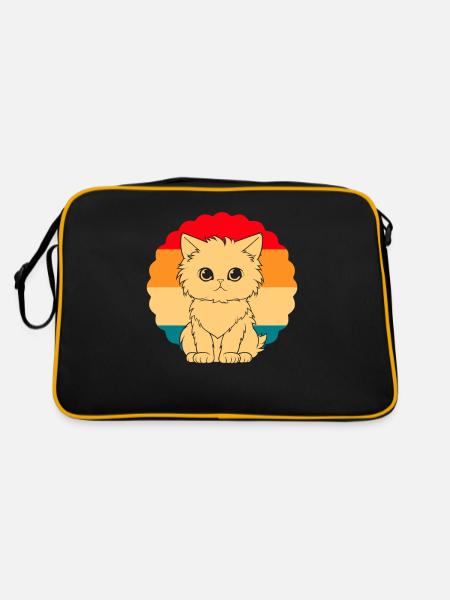 Cat - Retro Bag - black/gold - Back