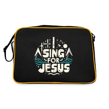 I Sing For Jesus 4 - Retro Bag - black/gold - Back