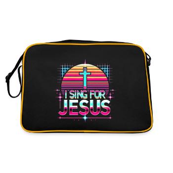 I Sing For Jesus 8 - Retro Bag - black/gold - Back