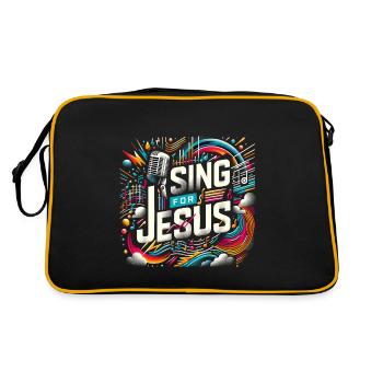 I Sing For Jesus 9 - Retro Bag - black/gold - Back