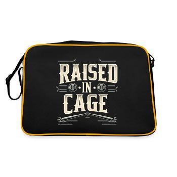 Raised In A Cage 21 - Retro Bag - black/gold - Back