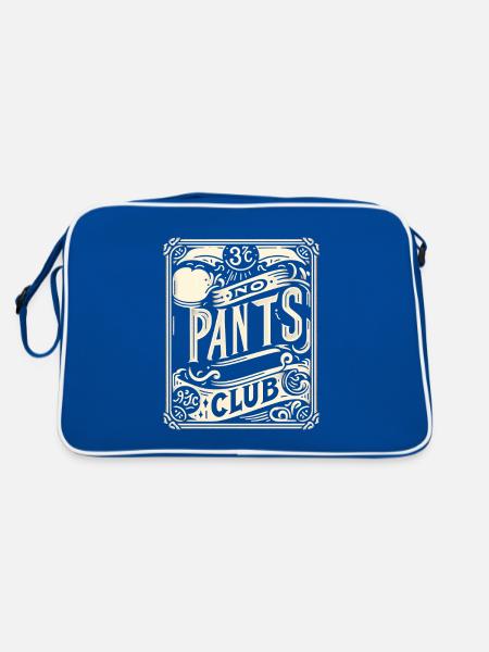 No Pants Club 12 - Retro Bag - blue/white - Back