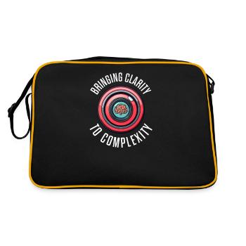 Psychologist Bringing Clarity To Complexity - Retro Bag - black/gold - Back