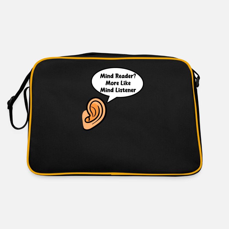 Psychologist Mind Reader? More Mind Listener Retro Bag
