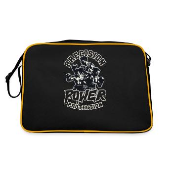 Krav Maga Präzisions-Power-Schutz - Retro Tasche - Schwarz/Gold - Hinten