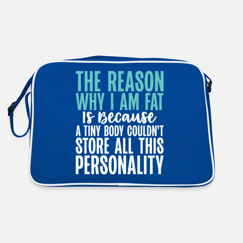 Funny Fat Gifts Retro Tasche