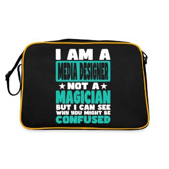 Media Designer - Retro Bag - black/gold - Back