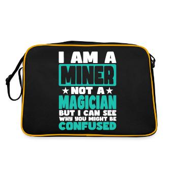Miner - Retro Bag - black/gold - Back