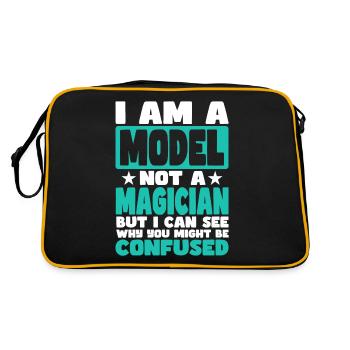 Model - Retro Bag - black/gold - Back