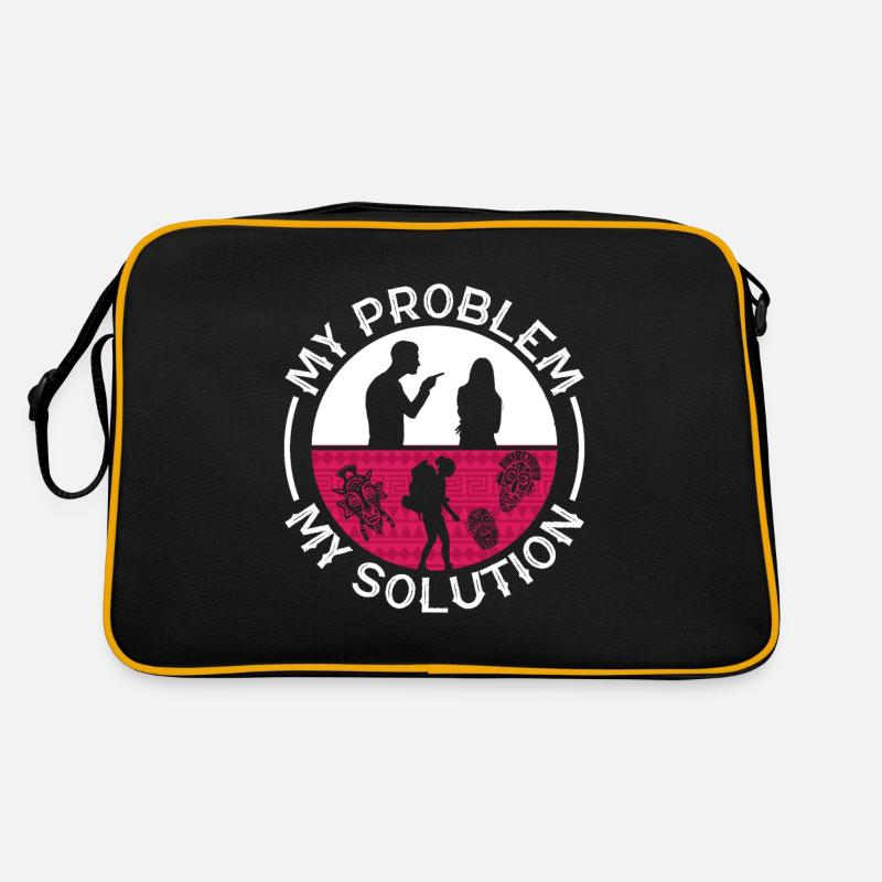 Anthropology My Problem My Solution Pictogram Mom Retro Bag