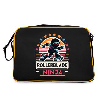 Rollerblade Ninja 7 - Retro Bag - black/gold - Back