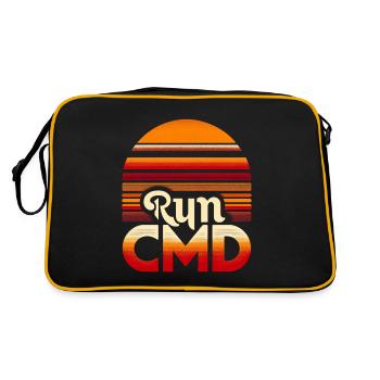 Exécuter Cmd 44 - Sac Retro - noir/or - Dos