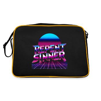 Repent Sinner 19 - Retro Bag - black/gold - Back