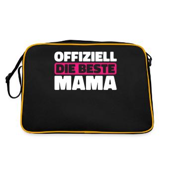 Mama Mutter Meilleure Maman - Sac Retro - noir/or - Dos