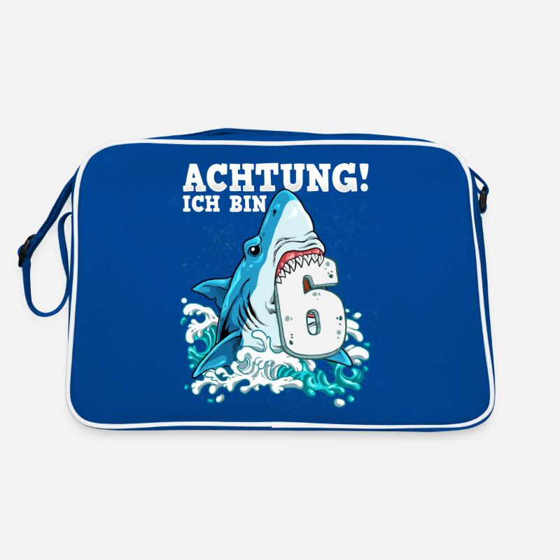 Requin du 6e anniversaire Sac Retro