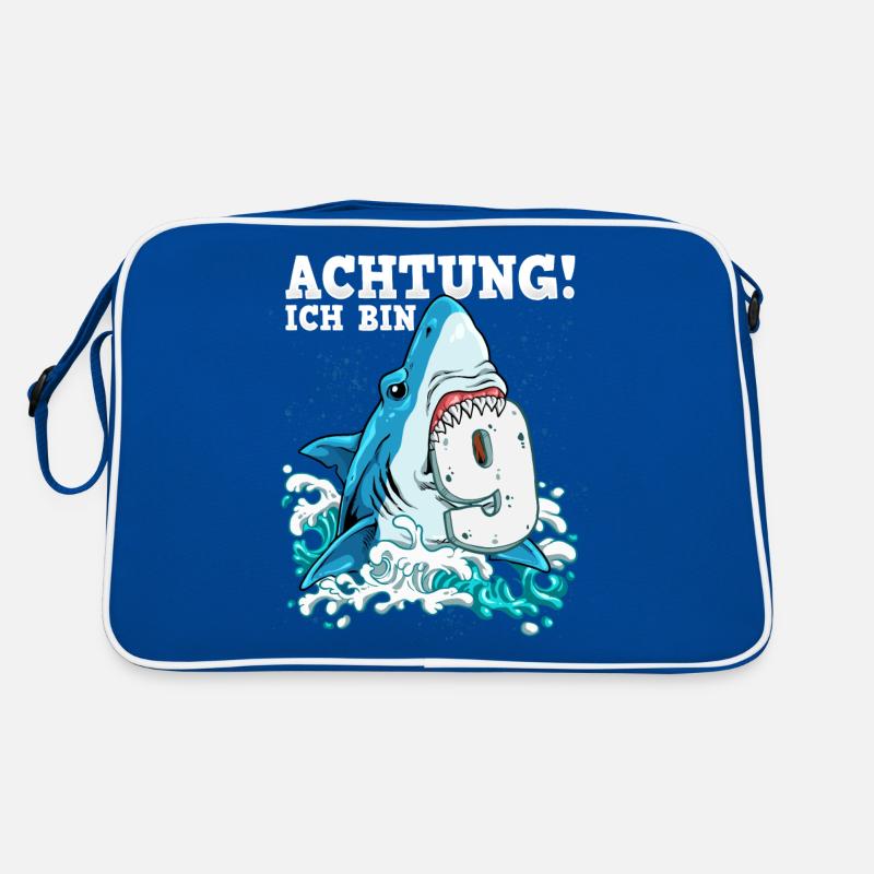 Requin de 9e anniversaire Sac Retro