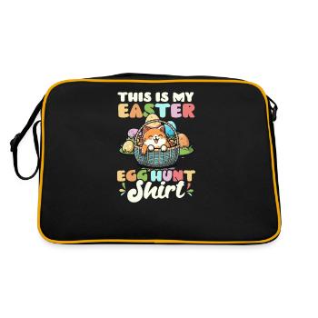 Cat Easter Easter Egg Hunt Outfit - Retro Bag - black/gold - Back