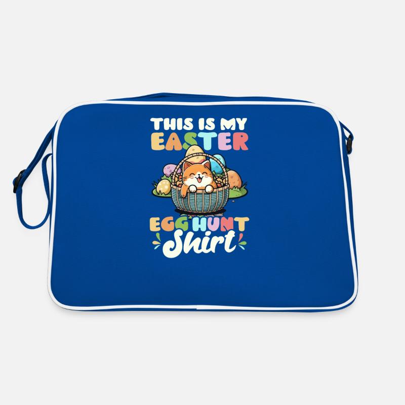 Cat Easter Easter Egg Hunt Outfit Retro Bag