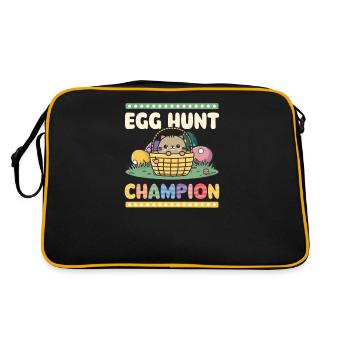 Cat Easter Egg Hunt Champion - Retro Bag - black/gold - Back