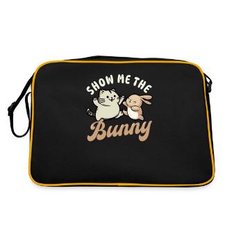 Cat Easter Show Me Bunny - Retro Bag - black/gold - Back