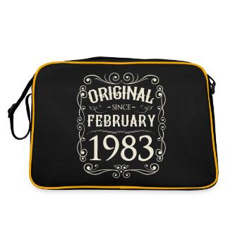 Vintage - Original depuis février 1983 Anniversaire - Sac Retro - noir/or - Dos